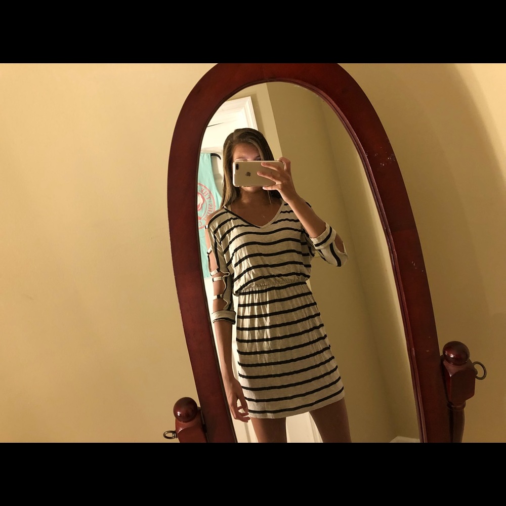 Charlotte russe dress with slits in sleeve